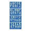 Produktbild: Plastik Schild Schreiben Schablone Set Buchstaben & Zahlen Großbuchstaben (50mm)