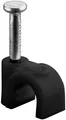 Produktbild: 100 Stück Kabelschelle Nagelschelle Nagelclip 5mm schwarz Kabelmanagement