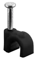 Produktbild: Goobay Kabelclip 5mm rond zwart box(100) - 4113230