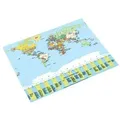 Produktbild: Läufer Schreibunterlage Welt politisch, 400 x 530 mm