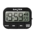 Produktbild: Salter 355 BKXCDU Lauter Küchentimer aus Kunststoff, Magnetisch Küchenuhr, Freistehend Elektronischer eieruhr, Vorwärtszählen und Countdown Funktion, großes LCD Display, 3 einstellbare Lautstärken