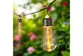 Produktbild: Spetebo LED-Lichterkette Deko Beleuchtung mit 10 LED Glühbirnen - 450 cm - mit Netzstecker, 10-flammig, mit Timer