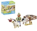 Produktbild: PLAYMOBIL Country 71444 Junger Schäfer mit Schafen, Hüten und Pflegen der Schafe mithilfe des Bordercollies, mit Zubehör wie Haartrimmer und Strohballen, nachhaltiges Spielzeug für Kinder ab 4 Jahren