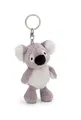 Produktbild: Schlüsselanhänger Koala Barry 10cm grau - Plüsch-Begleiter Kuscheltieranhänger mit Schlüsselring für Schlüsselband, Schlüsselbund & Schlüsselhalter