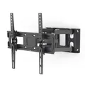 Produktbild: Hama TV Wandhalterung schwenkbar, neigbar, ausziehbar (TV Wandhalterung 32-65 Zoll, VESA 100x100 bis VESA 400x400, bis 40kg, mit Fischer-Dübeln) schwarz