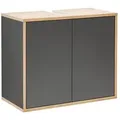 Produktbild: Fackelmann FINN Waschbeckenunterschrank 60 cm, Braun hell/Anthrazit