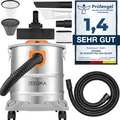 Produktbild: ZEEGMA Zonder Pro Ash Industriestaubsauger 1600W, Trockensauger für Asche und Schutt, Edelstahlbehälter 20 L, HEPA-Filter, Ausblasfunktion