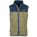 Produktbild: Trollkids Kinder Hemsedal Fleeceweste - 152 - moss/mystic blue/golden yellow