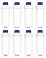 Produktbild: Comedes Filterpatrone für De'Longhi DLS-C002, SER3017 & 5513292811, kompatibel mit Magnifica, Eletta, ECAM, ESAM, ETAM, BCO, EC-Serie Kaffeevollautomaten, TÜV SÜD zertifiziert (8 Stück)