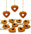 Produktbild: LB H&F Lilienburg Hängedekoration 12er SET Anhänger Dekohänger Herz Herzen Herzanhänger (Rostdeko Geschenkanhänger Ostern Frühling Liebe Hochzeit Valentinstag Geschenk Metall basteln Muttertag Idee Dekoast Fensterdeko Fensterhänger Valentinsgeschenk P-LOCH ROST), Herzhänger Dekoanhänger Hängedeko Dekoherzen