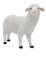 Produktbild: Dekofigur Weiß Schaf Gartenfigur wetterfeste Dekoration Tierfigur 25,5cm Tier