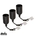 Produktbild: 3er Pack E27 Renovierungsfassung Baufassung Lampenfassung Lasche + Schraubklemme