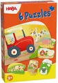 Produktbild: 2, 3, 4 Teile HABA Kinder Puzzle 6 erste Puzzles Bauernhof 2012185002