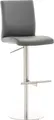 Produktbild: TPFLiving Barhocker Cathy Gestell edelstahl Kunstleder Grau