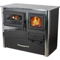 Produktbild: Eek A Kaminofen Mit Backfach Und Herdplatte Mit Glaskeramik Abc Concept 2 Air Links Mehrfachbelegung Holzofen 11,6 Kw Kamin Ofen Holz Werkstattofen Schwedenofen Hüttenofen Heizofen Holzofen