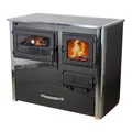 Produktbild: Kaminofen mit Backfach und Herdplatte mit Glaskeramik ABC Concept 2 Air Holz