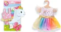 Produktbild: Heless 66 - Schwimm-Set für Puppen, 3 teilig, Motiv Einhorn Henri, Badeanzug, Cl