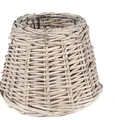 Produktbild: 6LAK0256 Clayre & Eef Rattan Lampenschirm grau 23x14cm rund