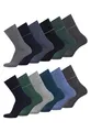 Produktbild: TOM TAILOR Socken - bequeme Herrensocken - mehrfarbige Baumwollsockenocken für den Alltag und Freizeit - im praktischen 12er Pack - Größe 39-42 und 43-46, Farben:multi coloured, SockSizes:39-42