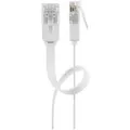 Produktbild: Goobay - Cat 5e Flach-patchkabel, U/utp, Weiß, Kupferkaschierter Aluminiumleiter (cca). Kabellänge 1.5 M