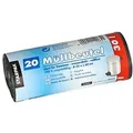 Produktbild: Starpak Papstar Müllbeutel, LDPE 30 l 60 cm x 50 cm grau, 20 x 20 Stück