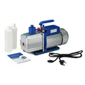 Produktbild: Melko Vakuumpumpe 2-stufig Unterdruckpumpe Klimaanlage Vacuumpumpe 10CFM mit Gehäuse aus Aluminiumlegierung, silber/blau, 43 x 14,2 x 28 cm
