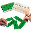Produktbild: ECENCE Magnetschilder 23040304, grün, 60 x 20 mm, für Handbeschriftung, 75 Stück