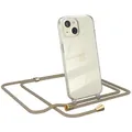 Produktbild: EAZY CASE Handykette kompatibel mit iPhone 15 Handyhülle mit Umhängeband, Handykordel mit Schutzhülle, Silikonhülle, Hülle mit Band, Stylische Kette für Smartphones, Rainbow
