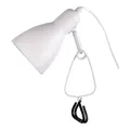 Produktbild: Näve Tischlampe Tischleuchte Klemmstrahler weiß Schlafzimmerlampe beweglich H 28 cm