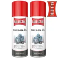 Produktbild: 2x Ballistol Silikon-Öl Spray Spezialschmierung Schmierung Kunststoffe 200ml