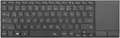 Produktbild: Rii Tastatur kabellos Schwarz Touchpad Bluetooth 2.4G QWERTZ Office Laptop TV