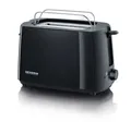 Produktbild: SEVERIN Automatik-Toaster AT 2287, 700 W, wärmeisoliertes Gehäuse, integrierter Brötchen-Röstaufsatz, Röstzeitelektronik, Schwarz 665798