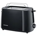 Produktbild: Severin Toaster Severin AT2287 Toaster mit eingebautem Brötchenaufsatz Schwarz, 700.00 W