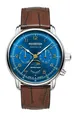 Produktbild: Zeppelin Méditerranée Blau Herrenuhr Chronograph m. Mondphase 96363