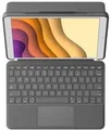 Produktbild: Logitech Combo Touch Tastatur und Foliohülle mit Trackpad grafit