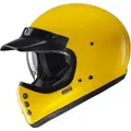 Produktbild: HJC V60 Solid Retro Motorradhelm Gr. M Vintage 80er Jahre gelb glanz