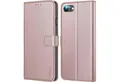 Produktbild: LuxusKollektion Handyhülle Ganbary iPhone SE 2022 Leder Handyhülle Roségold Hülle Standfunktion