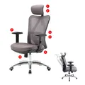Produktbild: B-Ware SIHOO Bürostuhl, ergonomisch, 150kg belastbar ohne Fußstütze grau