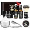 Produktbild: Rasierset für Männer, Barber Set Inkl Rasiermesser, Pre Shave, Rasierpinsel, Rasierseif, Rasiercreme Männer, Rasierschale, After Shave Balsam, Geschenke für Männer