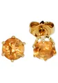 Produktbild: JOBO Paar Ohrstecker, rund 585 Gold mit Citrin
