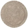 Produktbild: Erwin Müller Badematte, Badteppich Uni Serie Stuttgart Taupe Größe rund: 90 cm Ø - extra dick, hohe Saugfähigkeit, 100% Baumwolle