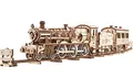 Produktbild: Ugears Harry Potter Hogwarts Express Modellbau Holzpuzzle Erwachsene - 3D Puzzle Modellbausatz Holz Zug Spielzeug Modell Mit Eisenbahn - Basteln Erwachsen Bausatz Enthält, Kutsche, 3 Figuren