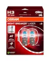 Produktbild: Osram NIGHT BREAKER LASER H3, +150% mehr Helligkeit, Halogen-Scheinwerferlampe, 64151NL-2HB, 12V PKW, Hängebox (2 Lampen)