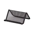 Produktbild: D.RECT Visitenkartenhalter aus Metallgeflecht | Metall Mesh | Namenskartenhalter für Büro | Visitenkarten-Display| Schwarz