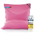 Produktbild: LAZY BAG Original Riesen-Sitzsack Cotton XXL 180x140cm mit 400L | hautfreundliches Baumwolle Sitzkissen 2-in-1 relaxtes Sitzen & Liegen | Perfekte Ergonomie Dank 4 Mio. EPS-Perlen | waschbarer Bezug