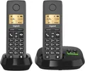 Produktbild: Gigaset PURE 120A Duo - 2 schnurlose Telefone mit Anrufbeantworter - ECO DECT - Anrufschutz - beleuchtetes Display - hörgerätekompatibel, anthrazit schwarz [Kompatibel in DE, IT, FR, NL, BE, Che, AUT]