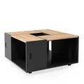 Produktbild: Vicco Couchtisch, Anthrazit, Holzwerkstoff, 4 Fächer, Quadratisch,Quadratisch, 80x43x80 cm, Wohnzimmer, Wohnzimmertische, Couchtische
