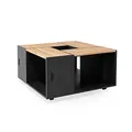 Produktbild: Vicco Couchtisch Anton, Anthrazit, 80 x 80 cm, zur Aufbewahrung von Zeitschriften und Fernbedienungen
