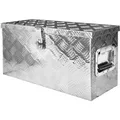 Produktbild: Box Anhänger Kiste Alu mit Deckel Alubox Transportbox Truckbox Deichselbox PKW Zubehör Werkzeugbox Aluminium Anhängerbox Aufbewahrungsbox Gross ... - Weiß