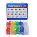 Produktbild: BOJACK 500 Stück LED Dioden 5mm 5 Farben Elektronik Sortiments Kit Elektronik